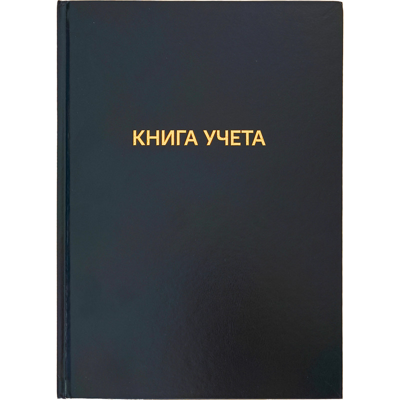 Книга учета 96 л., клетка, "deVENTE" офсет 60г/м2, 92 % белизна, твердая обложка из бумвинила, тиснение фольгой, РФ