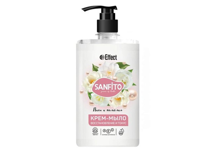 Жидкое мыло 1 л. Effect Sanfito пион и камелия РФ
