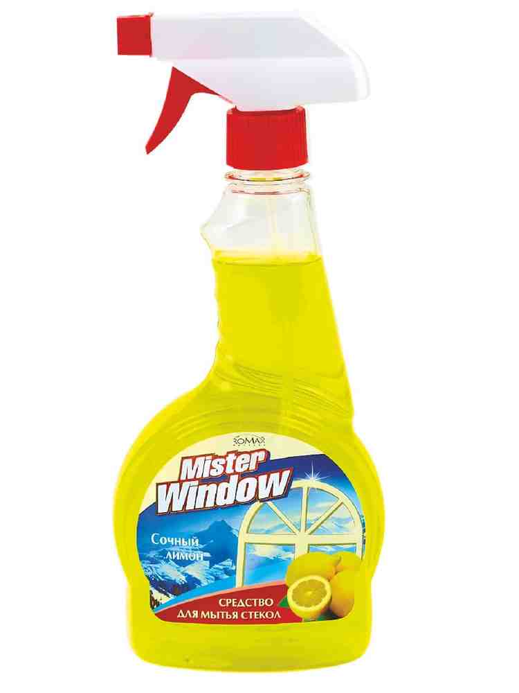 Средство для мытья окон "Mister Window Сочный лимон, 500 мл. РБ