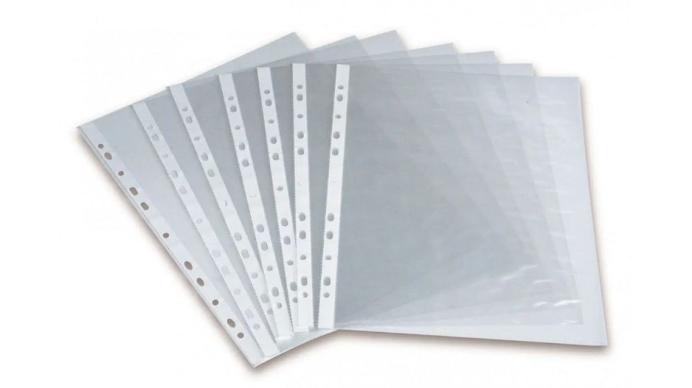 Папка-файл А4+ 40мкм Glass глянцевые (упак.100шт) Китай