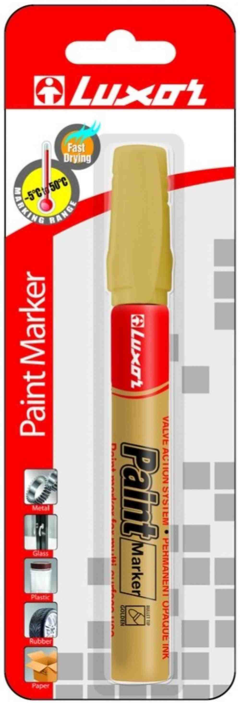 Маркер-краска 880 LUXOR на нитро-основе, золото Индия