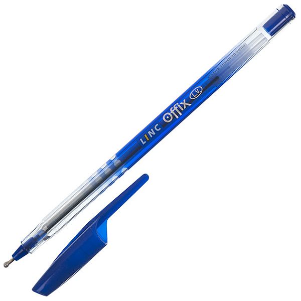 Ручка шар. LINC Offix однораз. корп. синий, стерж. синий Индия