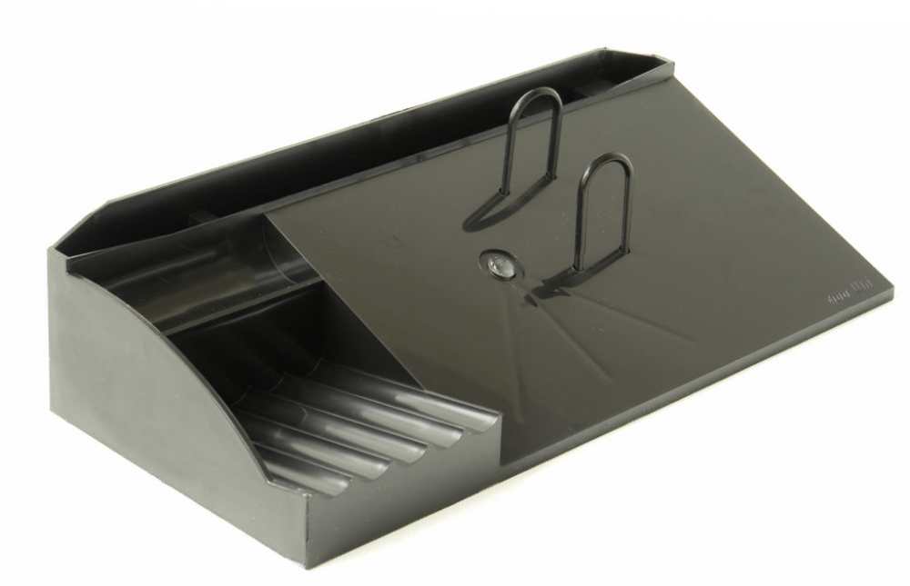 Подставка для календаря АВРОРА с органайзером, черная, пластик, 022017 РБ