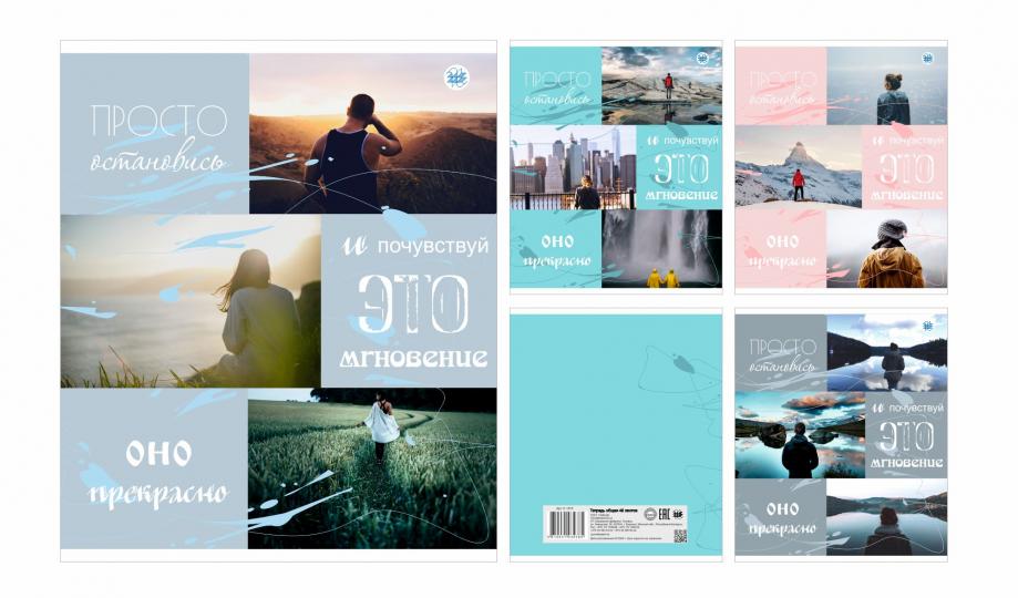 Тетрадь А5 48л 4+0 СЛ клетка общая скоба 170*205 СЛ серия Цитаты 3 РБ