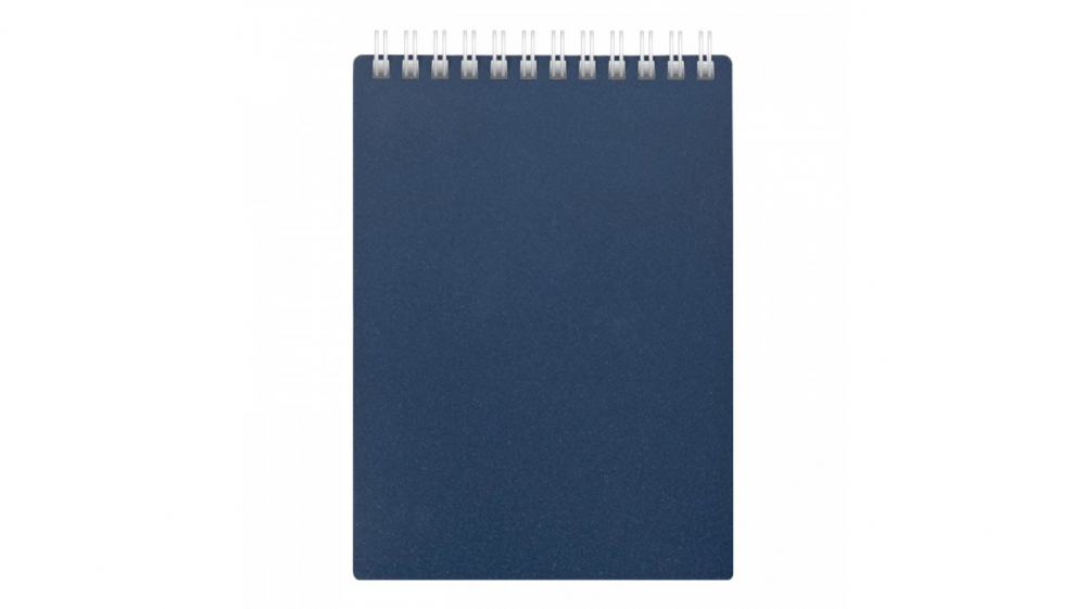 Блокнот А5, 60 л., BRAUBERG синий, гребень РФ