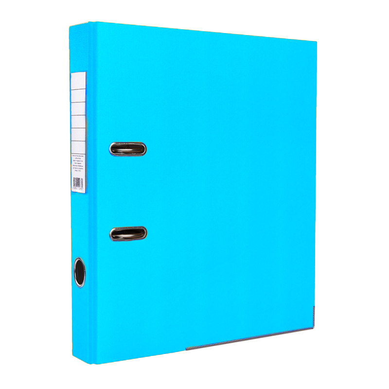 Папка-регистратор 50 мм светло-голубой, ПВХ Эко РФ