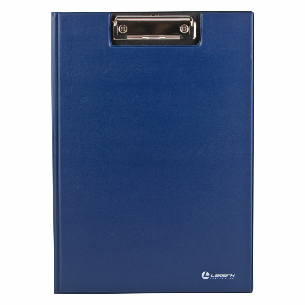 Планшет с верх. зажимом LAMARK, А4, PVC, синий РФ