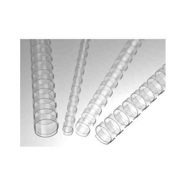 Пружина пластиковая 19 мм, прозрачная