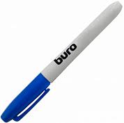 Маркер перманентный синий Buro пулевидный пиш. наконечник 2,5 мм РФ