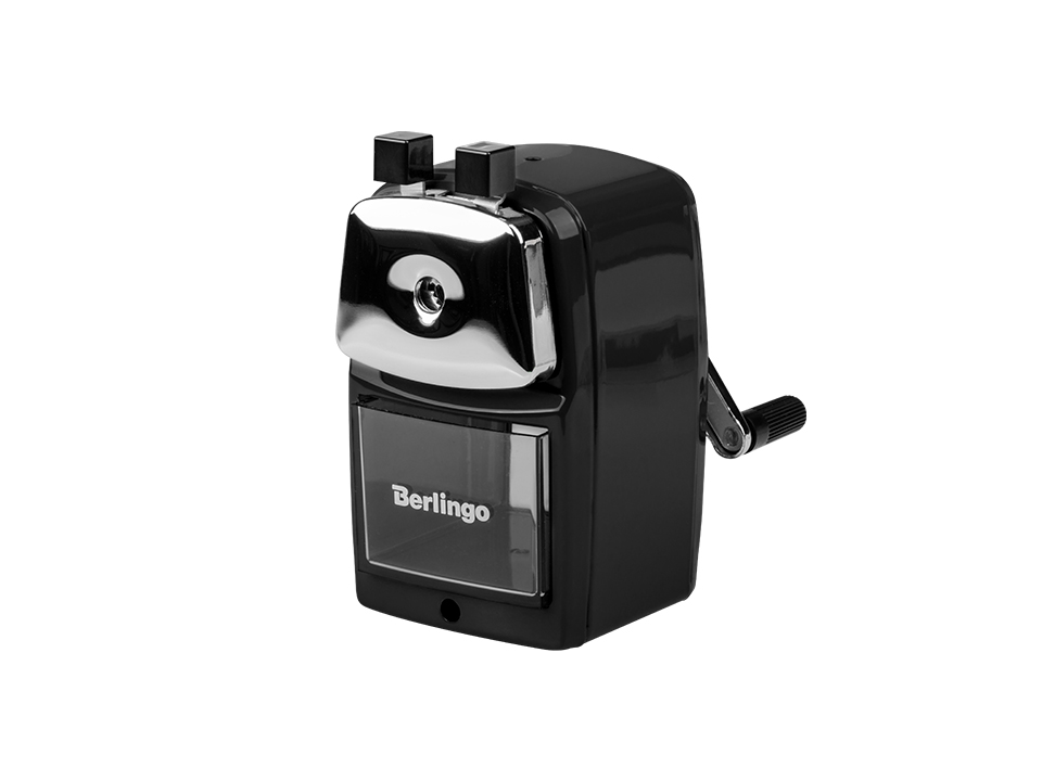 Точилка механическая Berlingo, метал. корпус, ассорти, инд. упак. РФ