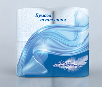 Бумага туалетная арт. 15С1705 двухслойная белая РБ