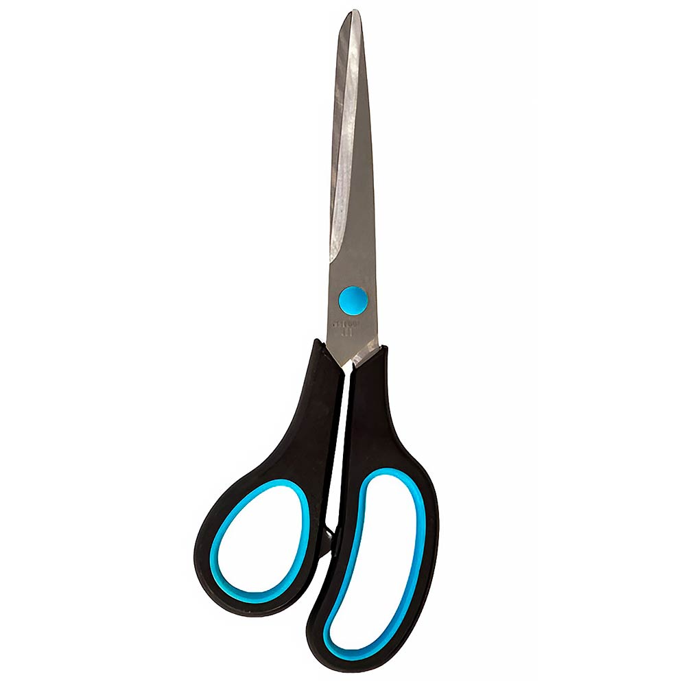 Ножницы 213 мм Workmate, пластиковые, черный ручки, с резиновыми вставками