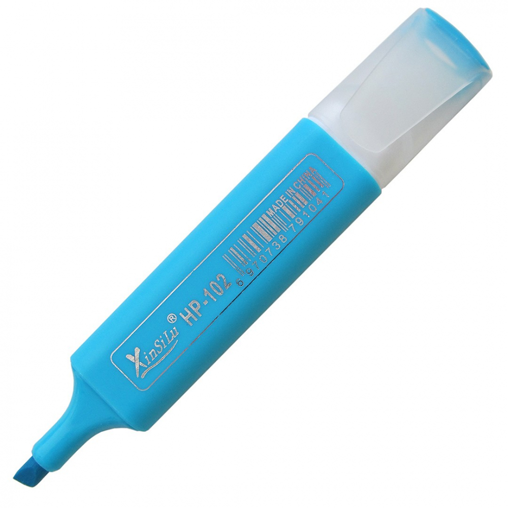 Маркер-текстовыделитель голубой, арт. НР-102-blue Китай