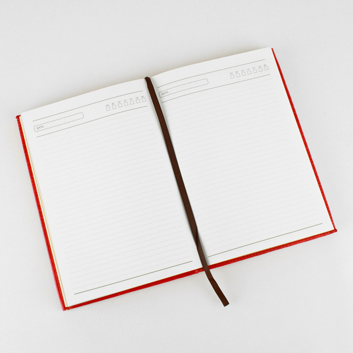 Ежедневник недатир., А5 136 л., обложка кож. зам. ассорти DV-13037 Китай