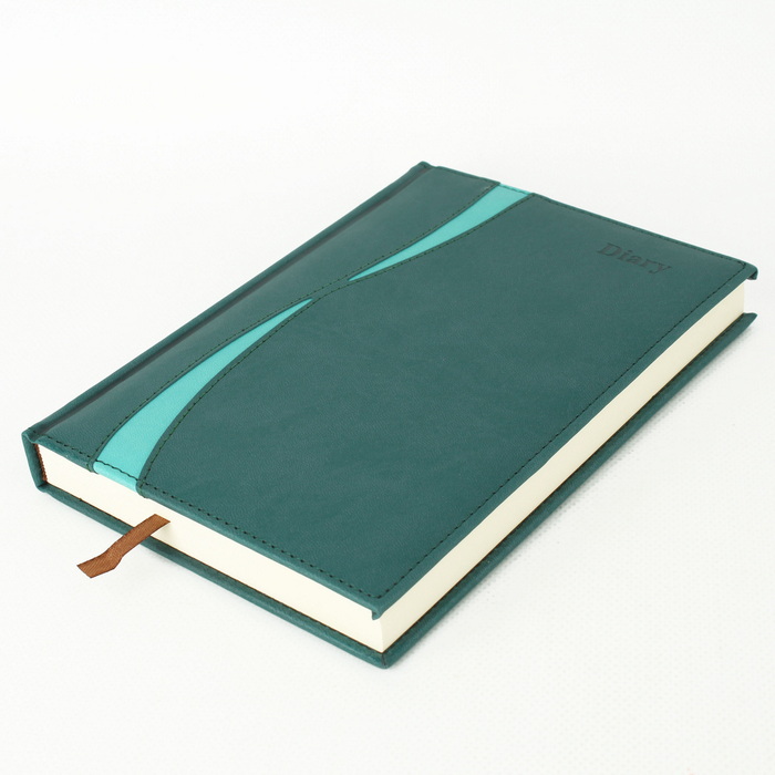 Ежедневник недатиров. 14*20,5 см. 192 л. обложка к/з двухцветный, DV-11595 Китай